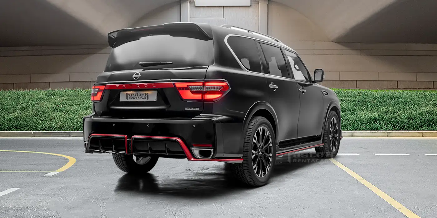 Nissan Patrol Nismo Black Exterior Rear Side View